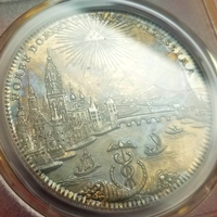 ドイツ フランクフルト 1772PCB ターラー 銀貨 都市景観 PCGS MS62
