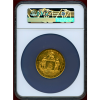 ドイツ ハンブルク 1672年 10ダカット ポルトガレッサー 都市景観 NGC MS62★