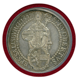 【SOLD】オーストリア ザルツブルク 1687 ターラー 銀貨 PCGS MS61