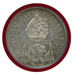 【SOLD】オーストリア ザルツブルク 1687 ターラー 銀貨 PCGS MS61