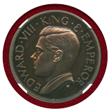 英領セイロン (1936年) ファンタジー クラウン 銀貨 エドワード8世 NGC PF66