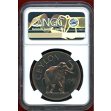 英領セイロン (1936年) ファンタジー クラウン 銀貨 エドワード8世 NGC PF66