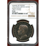 イギリス (1936年) ファンタジー クラウン 銀貨 エドワード8世 NGC PF64