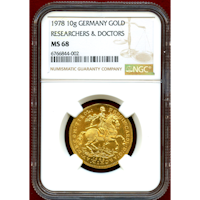 【SOLD】ドイツ 1978年 3ダカット金メダル フェルディナント・カール NGC MS68