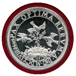 ドイツ ミュンスター 1981(1648)年 復刻銀メダル 都市景観 ヴェストファリア条約締結記念
