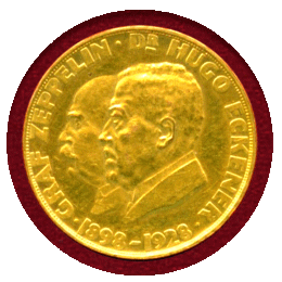 【SOLD】ドイツ ワイマール共和国 1929年 金メダル ツェッペリン ワールドツアー記念