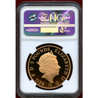 イギリス 2015年 5ポンド 金貨 シャーロット王女生誕 NGC GEM PROOF