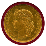 スイス 1894B 20フラン 金貨 ヘルヴェティア NGC MS61