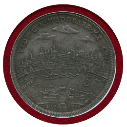 ドイツ ケルン (1705) ターラー 銀貨 都市景観 NGC UNC DETAILS