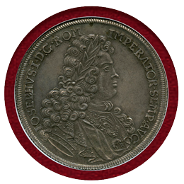 ドイツ ケルン (1705) ターラー 銀貨 都市景観 NGC UNC DETAILS