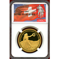 【SOLD】スイス 現代射撃祭 2018年 500フラン 金貨 シュタンス NGC PF70UC