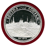 ドイツ ベルリン 1990(1678)年 復刻銀メダル 都市景観