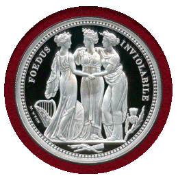 イギリス 2020年 5ポンド(2oz) 銀貨 プルーフ スリーグレイセス