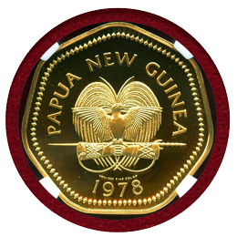 パプアニューギニア 1978年 100キナ 金貨 バタフライ NGC PF69UCAMEO