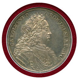 【SOLD】ドイツ レーゲンスブルク ND(1740) ターラー 銀貨 都市景観 NGC MS61
