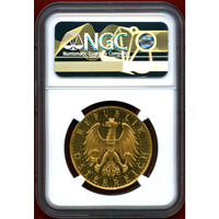 オーストリア 1931年 100シリング 金貨 紋章 NGC PL62