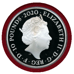 イギリス 2020年 10ポンド(5oz) 銀貨 プルーフ QUEEN
