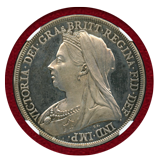 イギリス 1893LVI クラウン プルーフ銀貨 ヴィクトリア女王 NGC PF64CAM