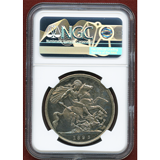 イギリス 1893LVI クラウン プルーフ銀貨 ヴィクトリア女王 NGC PF64CAM