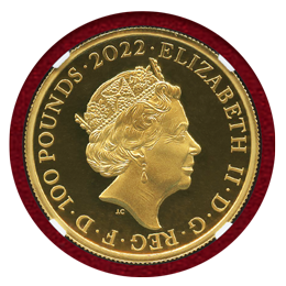 【SOLD】イギリス 2022年 100ポンド 金貨 ジェームズ1世 NGC PF70UC FR