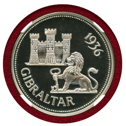 ジブラルタル (1936) ファンタジークラウン貨 エドワード8世 NGC PF69UCAM