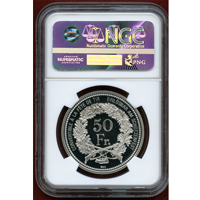 スイス 現代射撃祭 2008年 50フラン 銀貨 ジュネーヴ NGC PF69UC