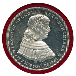 【SOLD】ドイツ ニュルンベルク 1925年 宗教改革400年記念銀メダル PCGS SP63