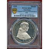 【SOLD】ドイツ ニュルンベルク 1925年 宗教改革400年記念銀メダル PCGS SP63