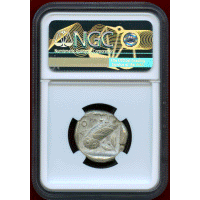 古代ギリシャ アッティカ アテネ 455-440BC 4ドラクマ 銀貨 フクロウ NGC AU