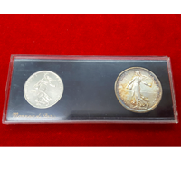 フランス 1959年 1フラン/5フラン セット ニッケル貨/銀貨 試作 種を蒔く女神