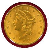 アメリカ 1904年 20ドル 金貨 リバティヘッド NGC MS65