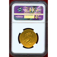 プトレマイオス朝 紀元前270-268 アルシノエ2世 オクタドラクマ 金貨 AU