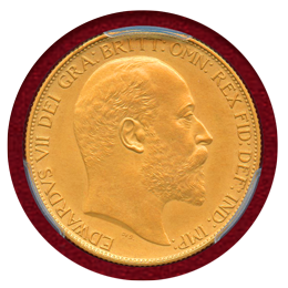 【SOLD】イギリス 1902年 2ポンド 金貨 エドワード7世 PCGS PR62 Matte