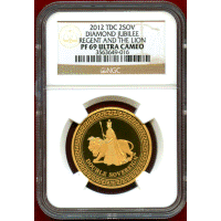【SOLD】トリスタンダクーニャ 2012年 2ポンド 金貨 ウナとライオン NGC PF69UC