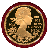 イギリス 2012年 5ポンド 金貨 エリザベス2世即位60年記念 NGC PF69UC