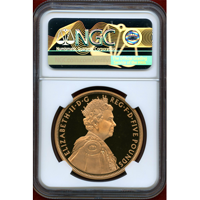 イギリス 2012年 5ポンド 金貨 エリザベス2世即位60年記念 NGC PF69UC