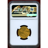 ハンガリー 1709-46 ダカット 金貨 竜退治とキリスト NGC AU53