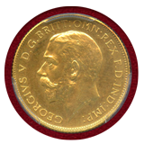 イギリス 1911年 1/2ソブリン 金貨 ジョージ5世 PCGS PR64
