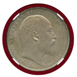 イギリス 1902年 クラウン銀貨 マットプルーフ エドワード7世 NGC PF65 MATTE