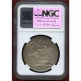 イギリス 1902年 クラウン銀貨 マットプルーフ エドワード7世 NGC PF65 MATTE