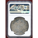 スイス 連邦射撃祭 1842年 4フランケン銀貨  グラウビュンデン NGC MS62