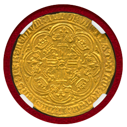 【SOLD】イギリス (後期1369-77) ノーブル金貨 エドワード3世 NGC MS62