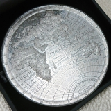 【SOLD】イギリス 1820年 MAP OF THE WORLD メダル ホワイトメタル
