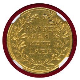 ドイツ ニュルンベルク (1792) ダカット金貨 都市景観 NGC MS61