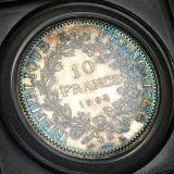 フランス 1964年 10フラン 試作銀貨(ESSAI) ヘラクレス PCGS SP66