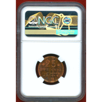 ドイツ 1908年 25ペニヒ 銅貨 試作貨 NGC PF64RB