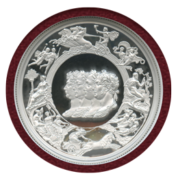 【SOLD】イギリス 2024年 5ポンド(2oz) 銀貨 ワーテルロー勲章 PF70UC FDI