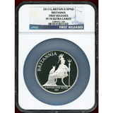 【SOLD】イギリス 2013年 10ポンド(5oz) 銀貨 ブリタニア NGC PF70UC FR