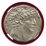 セレウコス朝 c.95-75BC テトラドラクマ銀貨 フィリッポス1世 NGC AU