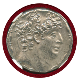 セレウコス朝 c.95-75BC テトラドラクマ銀貨 フィリッポス1世 NGC AU